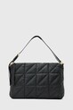 Шкіряна сумочка AllSaints EDBURY лицьова шкіра чорний W345XD