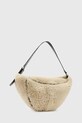 Шкіряна сумочка AllSaints LUNA W217XD бежевий AW25