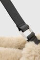Шкіряна сумочка AllSaints LUNA W217XD бежевий
