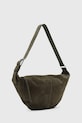 Accesorii AllSaints geantă de mana din piele întoarsă LUNA W388XD maro