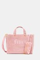 Juicy Couture torebka Iris Velvet tekstylny różowy BIJIR8941WC9