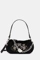 Juicy Couture torebka Twig Narrative tekstylny czarny BIJTG8989WZC