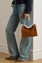 Semišová kabelka Lauren Ralph Lauren 431980182