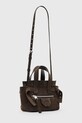 AllSaints torebka zamszowa PEREZ W358XD brązowy AW25