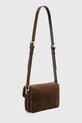Akcesoria AllSaints torebka zamszowa JUPITER W363XD brązowy