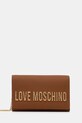 Love Moschino torebka aplikacja brązowy JC4121PP0NKD020A