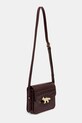 Maison Kitsuné torebka skórzana Edie NW05170LR0045 bordowy AW25