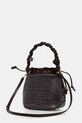 Akcesoria GANNI torebka Bou Bucket Bag A6697 brązowy