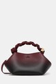 GANNI torebka Bou Bag Small Gradient gładkie bordowy A6756