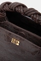 Torba GANNI Bou Bag Small Croco A7165 smeđa