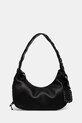 GANNI torebka Hobo Medium Laces gładkie czarny A7295