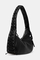 GANNI torebka Hobo Medium Laces A7295 czarny AW25