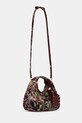 GANNI torebka Hobo Mini Tapestry A7183. bordowy AW25