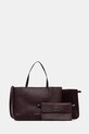 Marc O'Polo torebka skórzana skóra licowa bordowy 5000007742