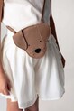Donsje torebka dziecięca zamszowa Britta Classic Purse Dog skóra zamszowa brązowy 5001030