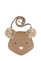 Dziewczynka Donsje torebka dziecięca skórzana Britta Exclusive Purse Mouse 5002037 beżowy