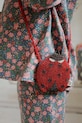 Konges Sløjd borsetta per bambini LADYBUG BEADED BAG stampa all-over rosso KS103853.9BYA