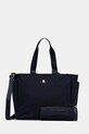Τσάντα καροτσιού με αλλαξιέρα Tommy Hilfiger υφασμάτινο σκούρο μπλε AU0AU02000.9BYA