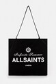 AllSaints torba bawełniana SOLEIL mieści A4 czarny M174XC