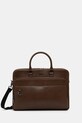 Τσάντα Guess BOSTON απομίμηση λείου δέρματος καφέ HMBOCA.P5338