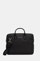Tommy Hilfiger borsa custodia porta pc in pelle pelle fiore nero AM0AM13642