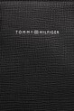 Kožená taška na notebook Tommy Hilfiger černá AM0AM13642