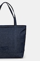 Akcesoria Maison Kitsuné torba jeansowa Fox Head Large Tote LW05104WD4020 granatowy