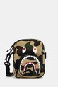 A Bathing Ape saszetka Camo Shark nadruk zielony 001SGL301021M