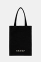 Bavlněná taška Rick Owens DRKSHDW Shopper vejde se A4 černá DA02E7431.BMOEM6
