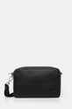 Maison Kitsuné leather handbag Profile Fox Crossbody grain leather black PM05106LC0045