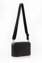 Maison Kitsuné leather handbag Profile Fox Crossbody PM05106LC0045 black AW25