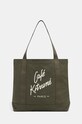 Café Kitsuné torba bawełniana Tote tekstylny zielony CKNU05101WW9001