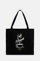 Café Kitsuné torba bawełniana Coffee Cup Tote tekstylny czarny CKMU05102WW9001