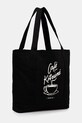 Café Kitsuné torba bawełniana Coffee Cup Tote CKMU05102WW9001 czarny AW25