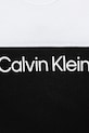 Παιδικό βαμβακερό μπλουζάκι Calvin Klein Jeans μαύρο IB0IB02528.104.116.9BYA