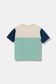 Дитяча бавовняна футболка Calvin Klein Jeans IB0IB02528.128.170.9BYA бірюзовий AW25