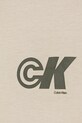 Dječaci Dječja pamučna majica kratkih rukava Calvin Klein Jeans IB0IB02544.9BYA bež