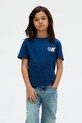 Calvin Klein Jeans t-shirt bawełniany dziecięcy nadruk niebieski IB0IB02544.9BYA