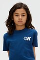 Calvin Klein Jeans t-shirt bawełniany dziecięcy IB0IB02544.9BYA niebieski
