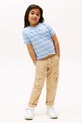 Chłopiec Tommy Hilfiger t-shirt bawełniany dziecięcy KB0KB06879.128.176.9BYA niebieski