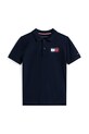 Tommy Hilfiger polo bawełniane dziecięce KB0KB09711.9BYA granatowy AW25