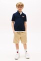 Chłopiec Tommy Hilfiger polo bawełniane dziecięce KB0KB09711.9BYA granatowy