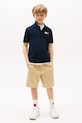 Băieți Tommy Hilfiger tricouri polo din bumbac pentru copii KB0KB09711.9BYA bleumarin