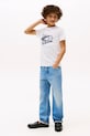Băieți Tommy Hilfiger tricou de bumbac pentru copii KB0KB09719.86.122.9BYA alb