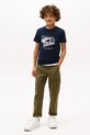 Хлопчик Дитяча бавовняна футболка Tommy Hilfiger KB0KB09719.86.122.9BYA темно-синій