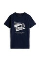 Tommy Hilfiger t-shirt bawełniany dziecięcy KB0KB09719.128.176.9BYA granatowy AW25