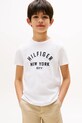 Дитяча бавовняна футболка Tommy Hilfiger бавовна білий KB0KB09800.9BYA