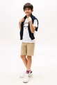 Хлопчик Дитяча бавовняна футболка Tommy Hilfiger KB0KB09800.9BYA білий