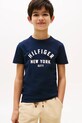 Tommy Hilfiger t-shirt bawełniany dziecięcy nadruk granatowy KB0KB09800.9BYA