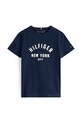 Tommy Hilfiger t-shirt bawełniany dziecięcy KB0KB09800.9BYA granatowy AW25